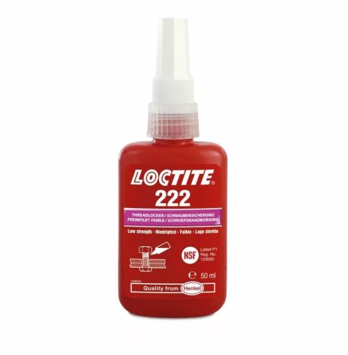 Csavarrögzítő kis szilárdságú LOCTITE 222 50ml